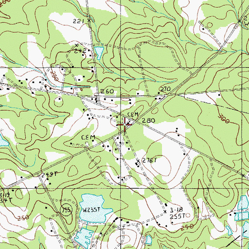 Topographic Map of McLeod School (historical), SC