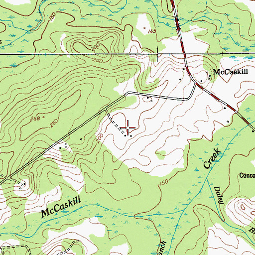 Topographic Map of Meadow View, SC