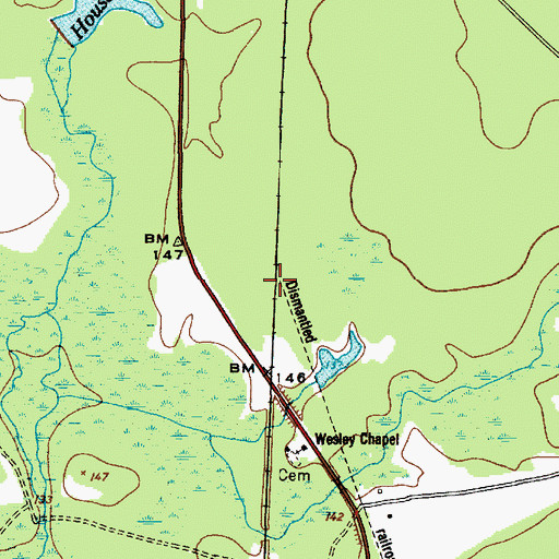 Topographic Map of Northwest Junction (historical), SC