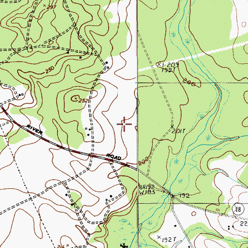 Topographic Map of Pretty Mamas Plantation (historical), SC