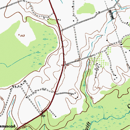 Topographic Map of Stockton (historical), SC