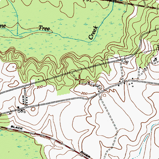 Topographic Map of Tickle Hill, SC