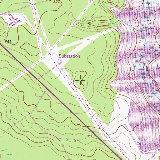 Topographic Map of Ashley Place (historical), SC