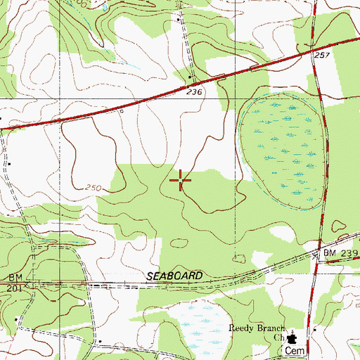 Topographic Map of Browns School (historical), SC
