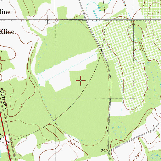 Topographic Map of Cypress Pond (historical), SC