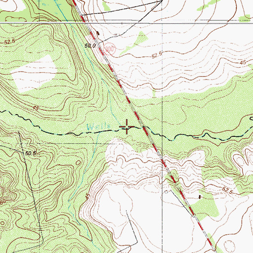 Topographic Map of Caddins Branch, SC