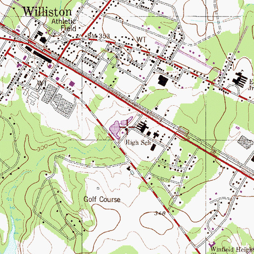 Topographic Map of Church of God, SC