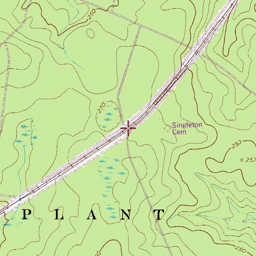 Topographic Map of Dunbarton (historical), SC