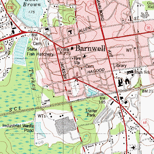 Topographic Map of Episcopal Church of the Holy Apostles, SC