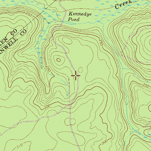Topographic Map of Fairmont Church (historical), SC