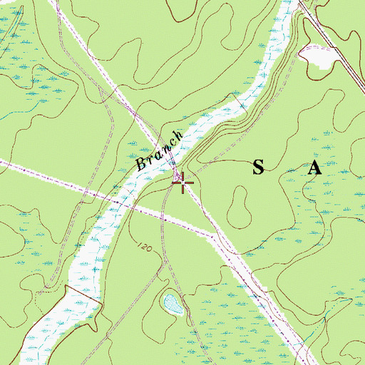 Topographic Map of Four Mile Church (historical), SC
