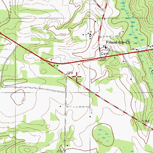 Topographic Map of Friendship School (historical), SC