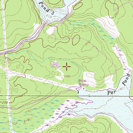 Topographic Map of Green Branch School (historical), SC