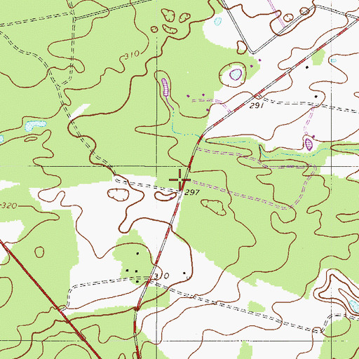 Topographic Map of Greens Academy School (historical), SC