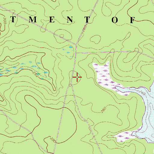 Topographic Map of Hailey Branch School (historical), SC