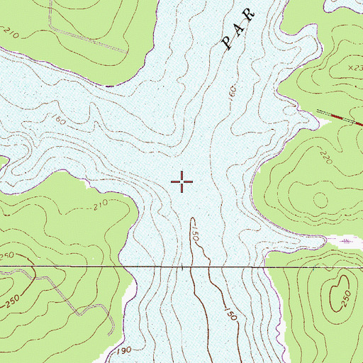 Topographic Map of Joyce Branch, SC