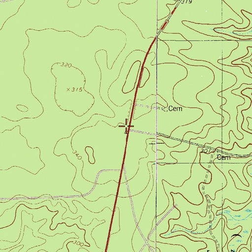Topographic Map of Mount Pleasant School (historical), SC