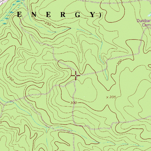 Topographic Map of Neds Branch Church (historical), SC