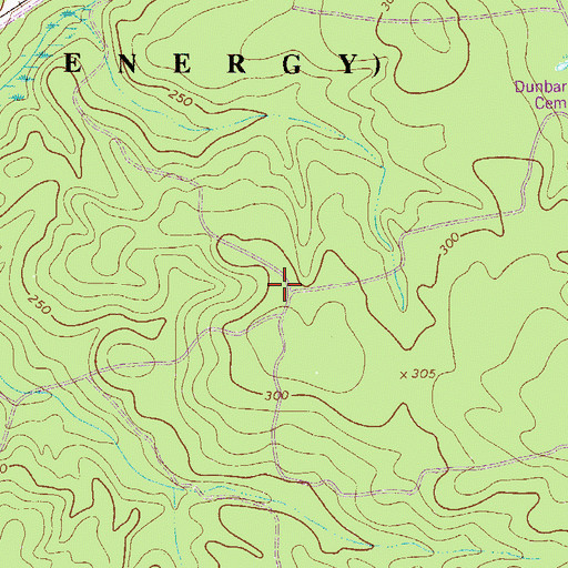 Topographic Map of Neds Branch School (historical), SC