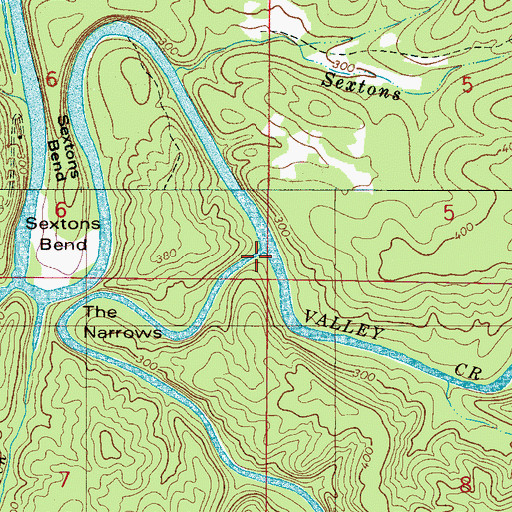 Topographic Map of Mud Creek, AL