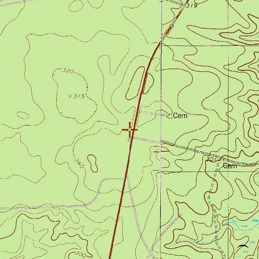 Topographic Map of Pleasant Hill Church (historical), SC