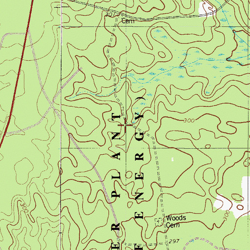 Topographic Map of Pleasant Hill School (historical), SC