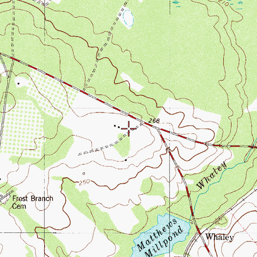 Topographic Map of Reese Creek School (historical), SC