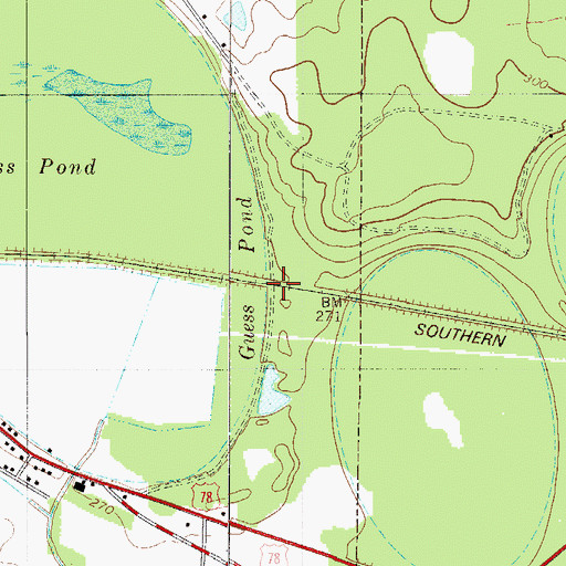 Topographic Map of Rosemary (historical), SC