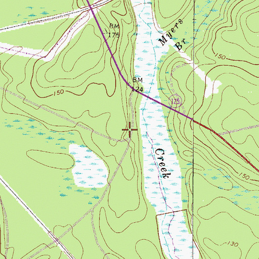 Topographic Map of Saint Luke Church (historical), SC