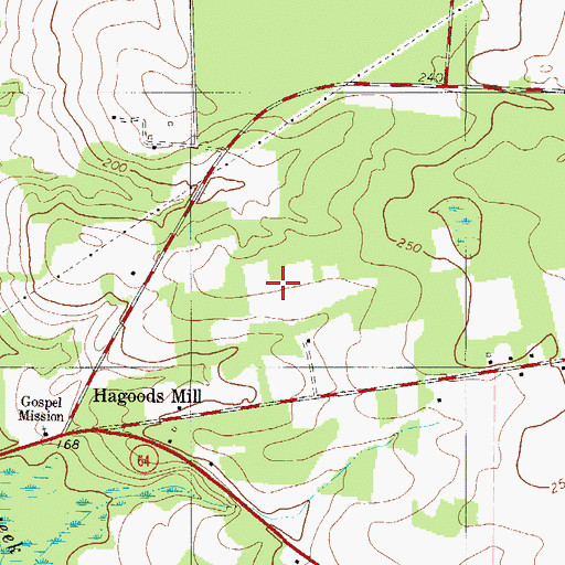 Topographic Map of Short Staple Plantation (historical), SC