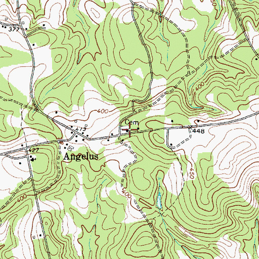 Topographic Map of Angelus Church, SC