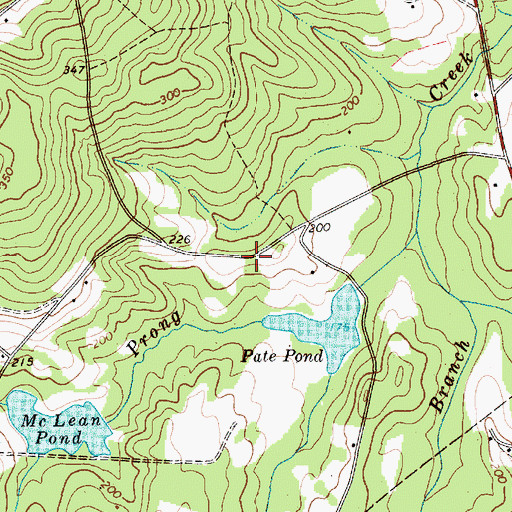 Topographic Map of Bear Creek Church (historical), SC