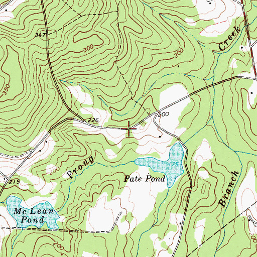 Topographic Map of Bear Creek School (historical), SC