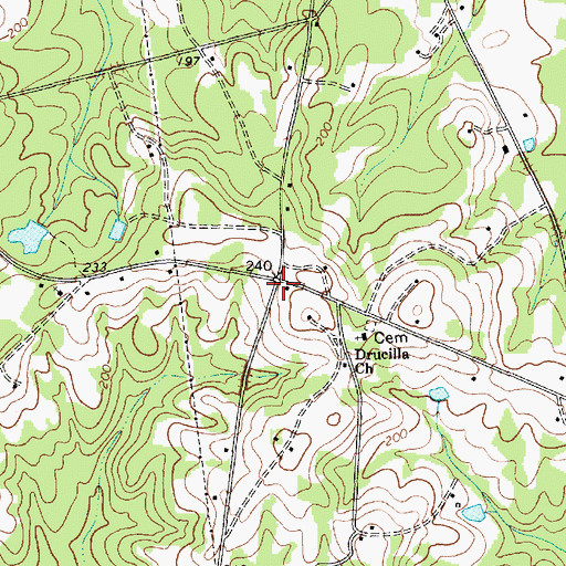 Topographic Map of Bethel School (historical), SC