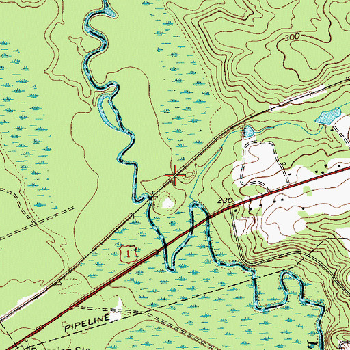 Topographic Map of Big Springs Station (historical), SC