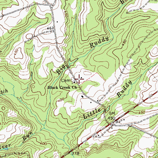 Topographic Map of Black Creek School (historical), SC