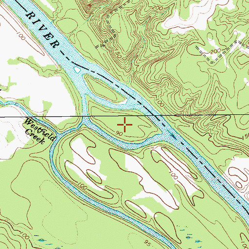 Topographic Map of Cane Island, SC