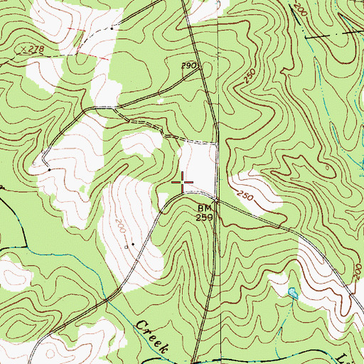 Topographic Map of Cat Pond School (historical), SC