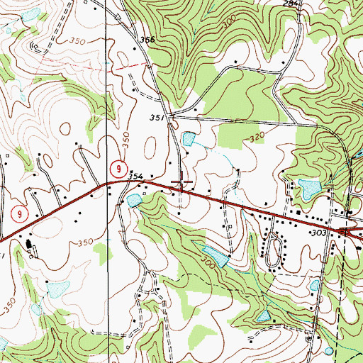 Topographic Map of Catoe (historical), SC