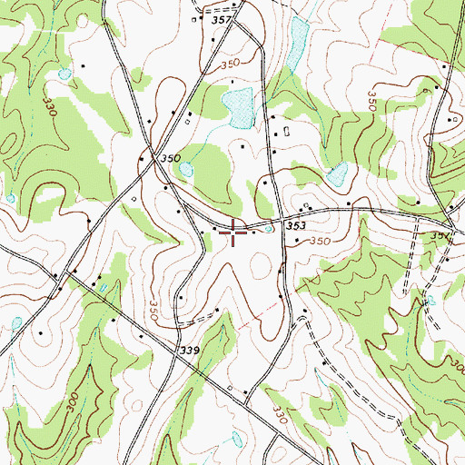 Topographic Map of Center Point School (historical), SC
