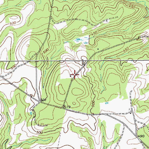 Topographic Map of Center School (historical), SC
