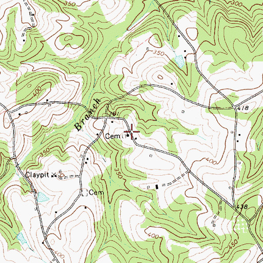 Topographic Map of Church of God, SC