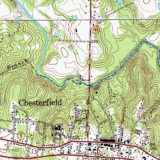 Topographic Map of Craigs Mill (historical), SC