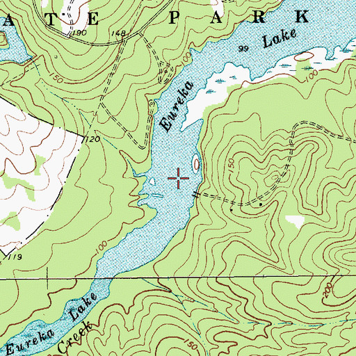Topographic Map of Eureka Mill (historical), SC