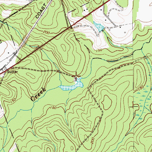Topographic Map of Evans Mill (historical), SC