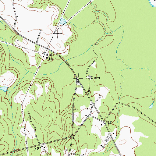 Topographic Map of Evans Mill (historical), SC