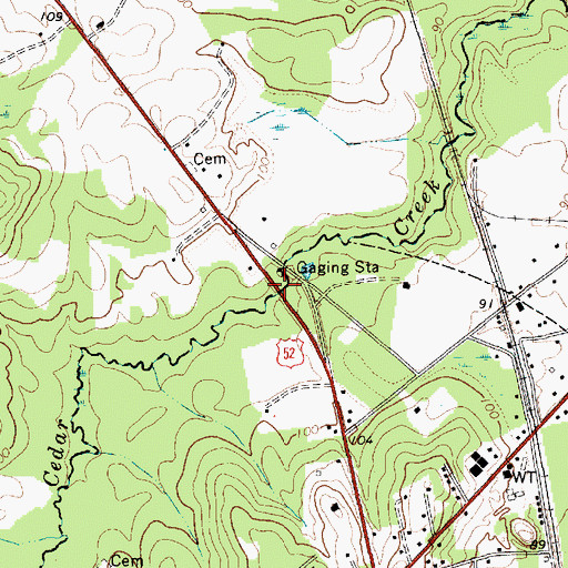 Topographic Map of Evans Mill (historical), SC