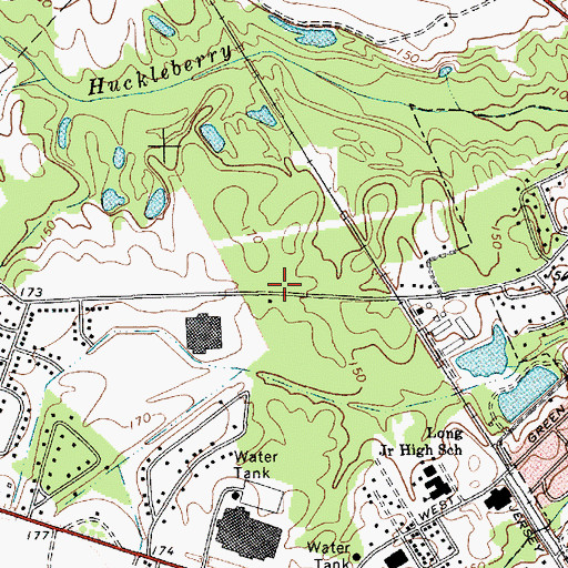 Topographic Map of Faith Presbyterian Church, SC