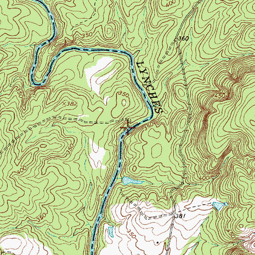 Topographic Map of Griffins Ford, SC