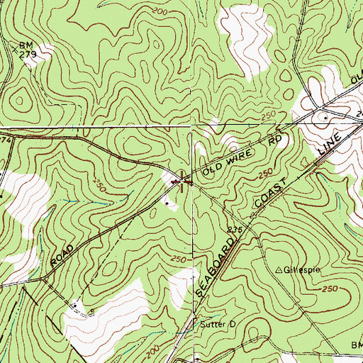 Topographic Map of Juniper School (historical), SC